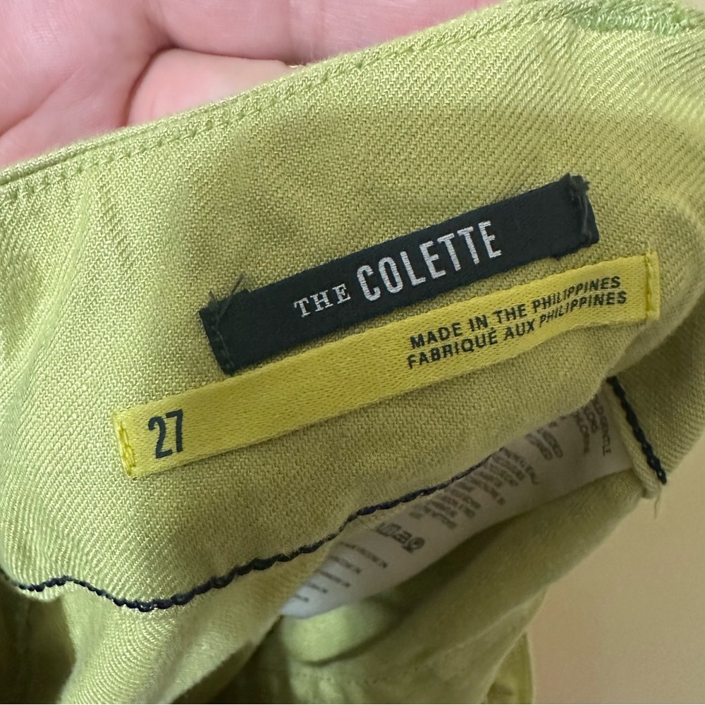 Maeve High-Rise Wide-Leg Pants in Pale Yellow - Picture 9 of 9